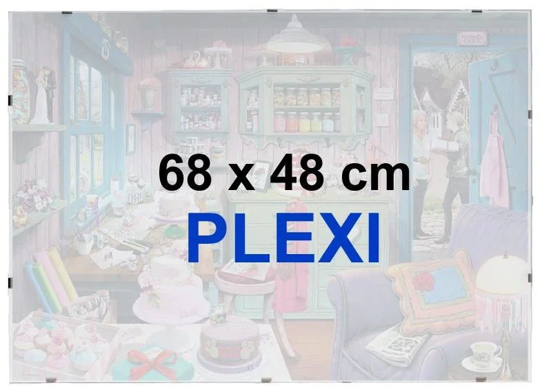 BFHM Rám na puzzle Euroclip 68x48 cm – plexisklo (kliprám)