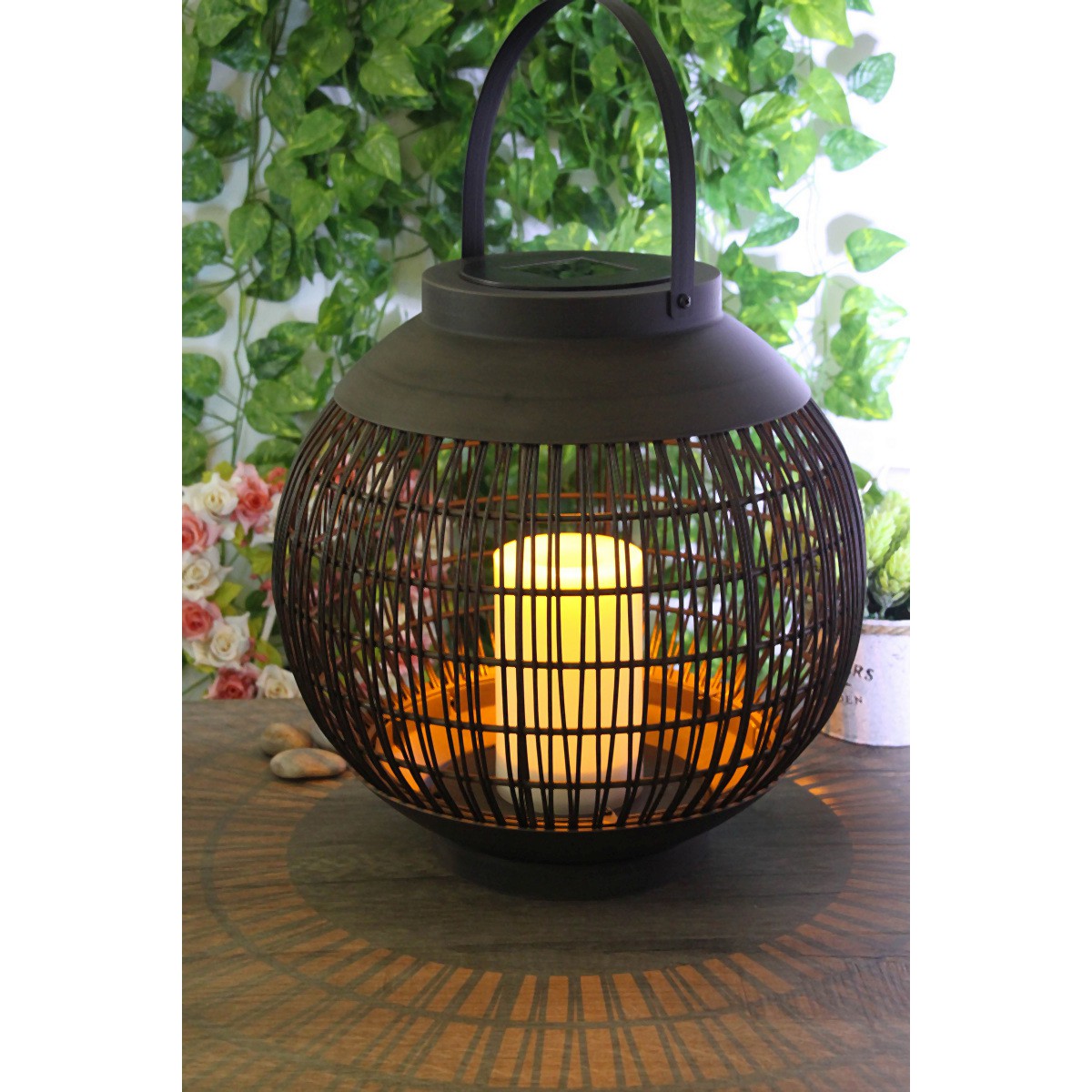 Solární kulatá lampa