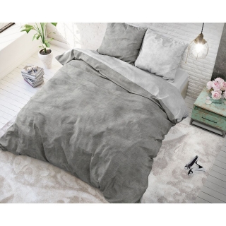 Bavlněné povlečení 140x220 cm Twin Washed Grey