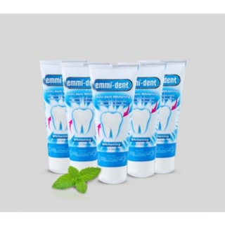5 KS BĚLICÍ ZUBNÍ PASTA EMMI-DENT WHITENING, 5X 75 ML
