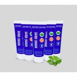 5 KS ZUBNÍ PASTA EMMI-DENT NATURE S VÁPNÍKEM, 5X 75 ML
